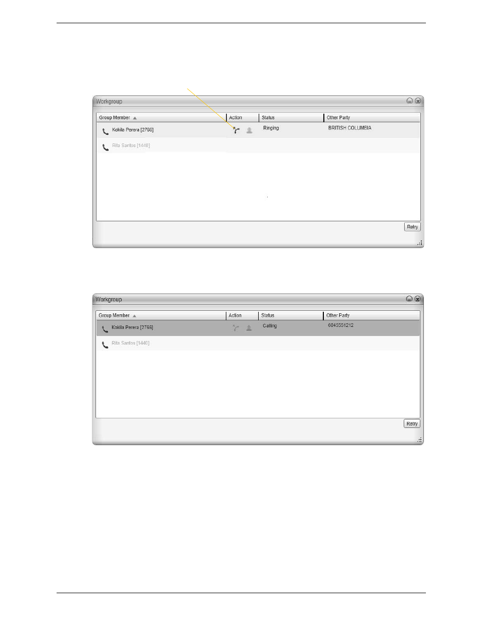 Monitor, pick up and join | CounterPath Bria 3.5 for Windows User Guide - Enterprise Deployments User Manual | Page 30 / 90