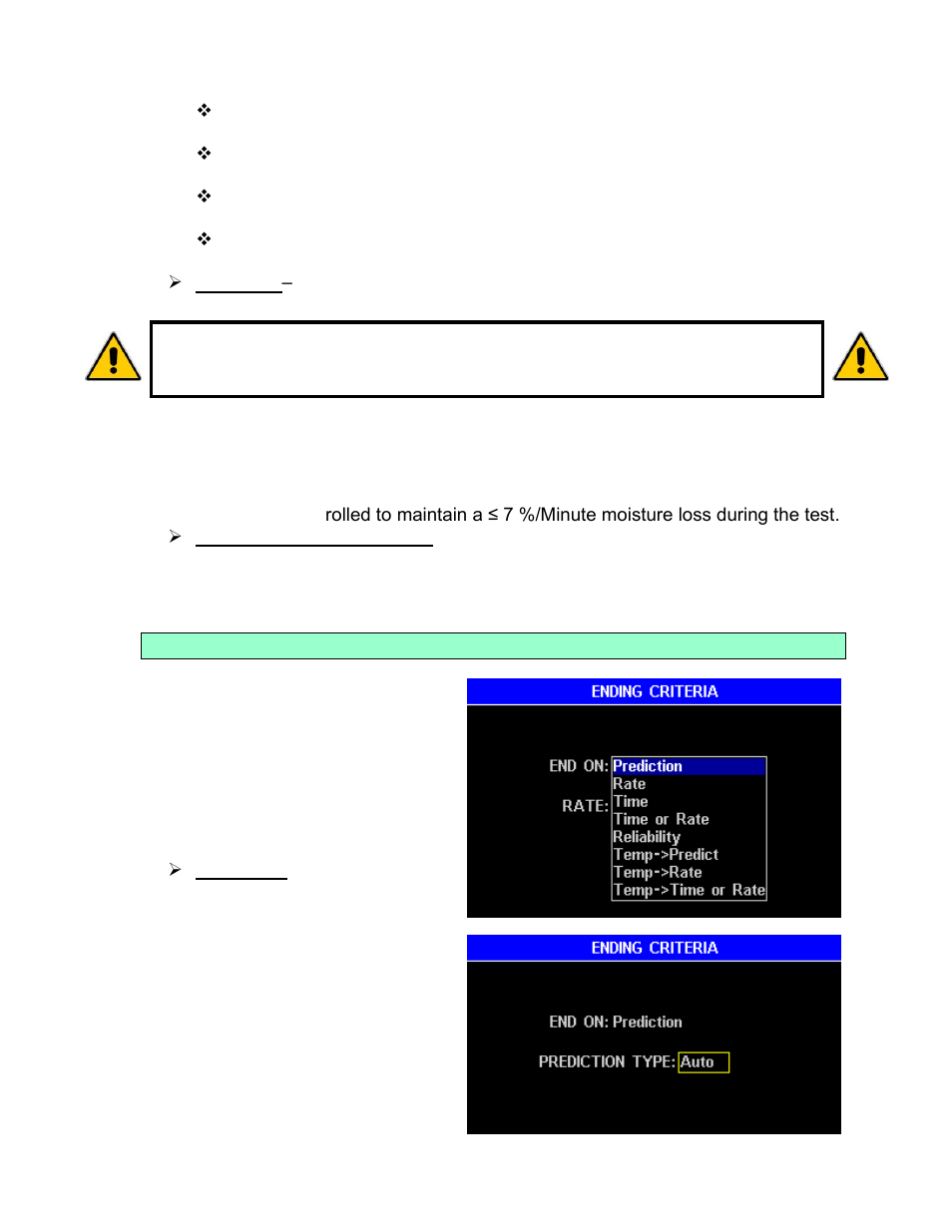 Ending criteria | Arizona MAX-5000XL User Manual | Page 26 / 92