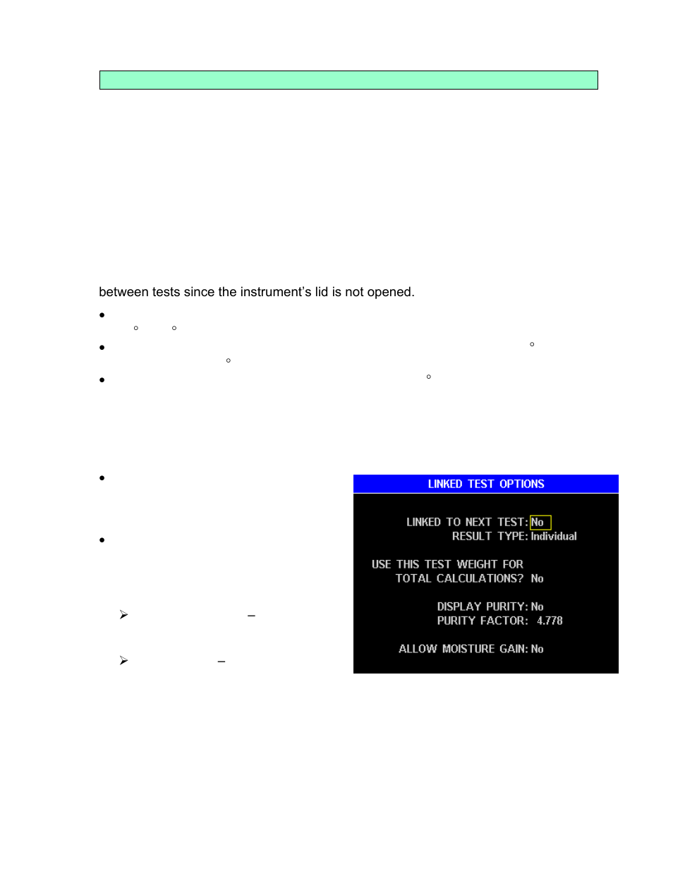 Linked test options | Arizona MAX-5000XL User Manual | Page 33 / 92