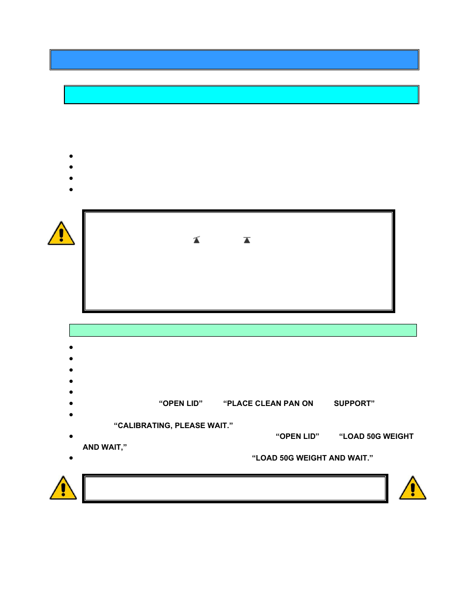 Calibration menu, Balance calibration, Calibrate balance | Arizona MAX-5000XL User Manual | Page 40 / 92