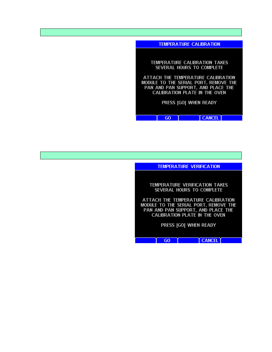 Perform calibration, Perform verification | Arizona MAX-5000XL User Manual | Page 44 / 92