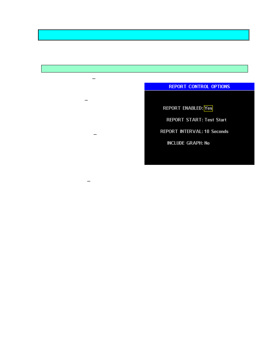 Report setup, Report control options | Arizona MAX-5000XL User Manual | Page 51 / 92