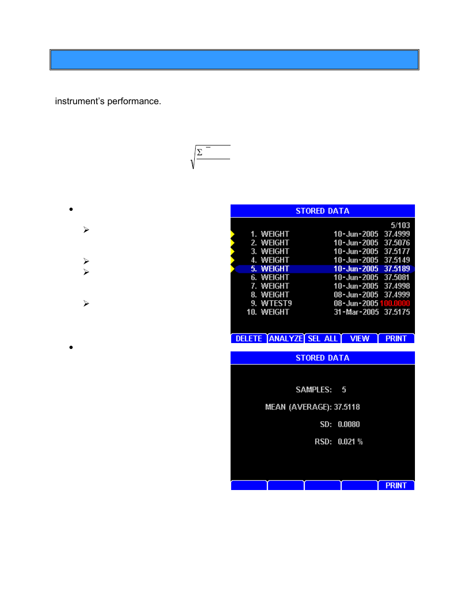 The precision weight test | Arizona MAX-5000XL User Manual | Page 71 / 92