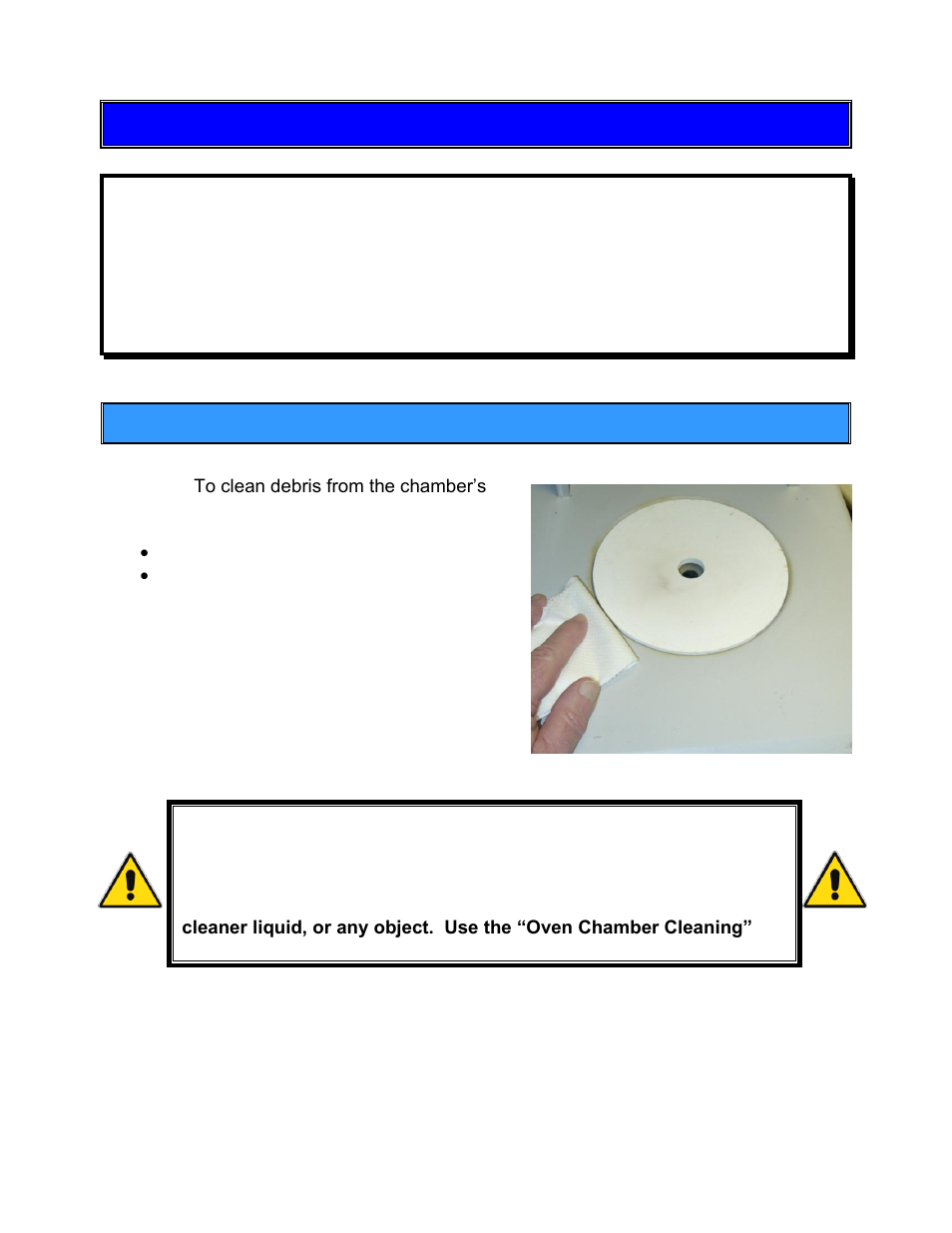 Routine maintenance, Chamber interior | Arizona MAX-5000XL User Manual | Page 78 / 92