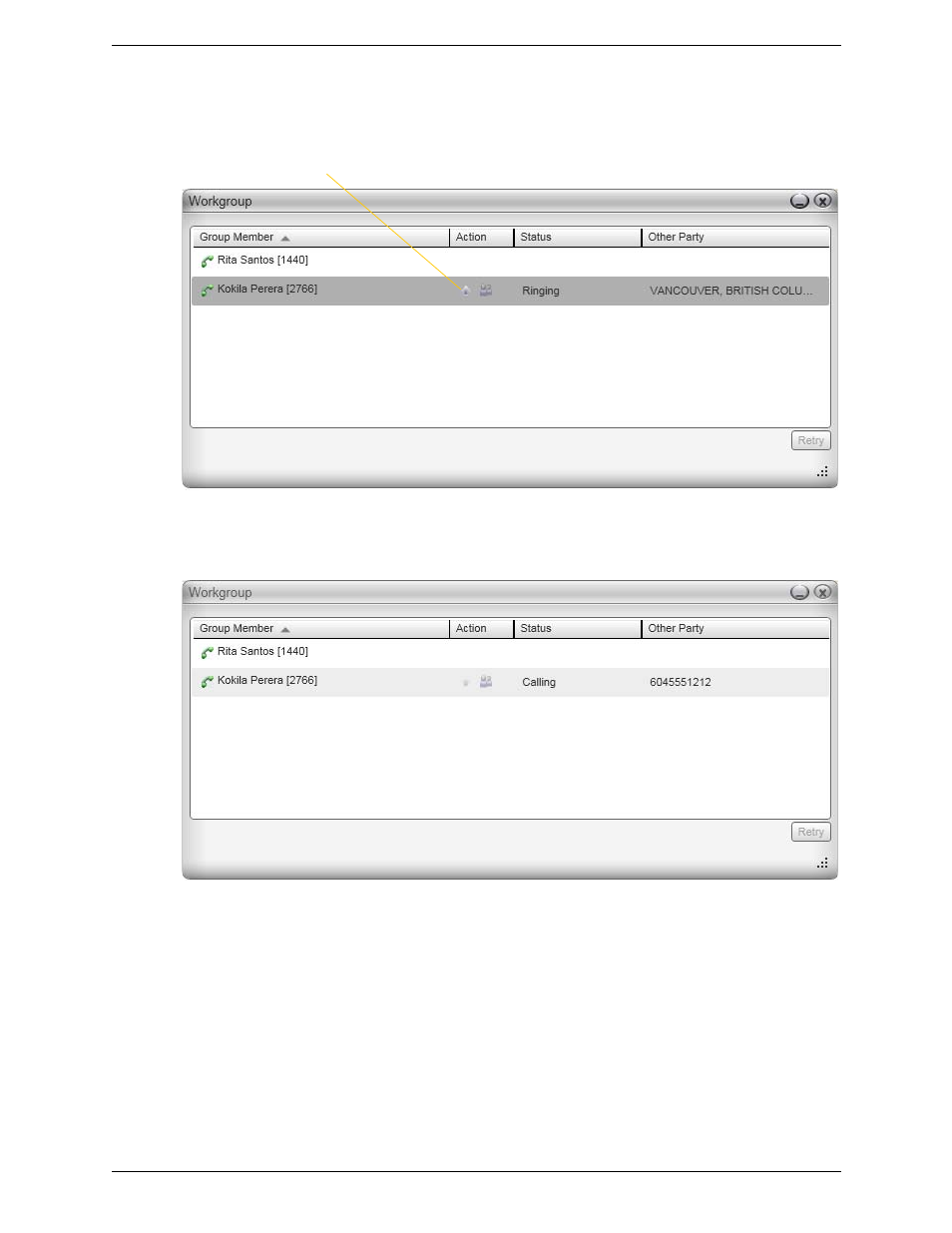 Monitor, pick up and join | CounterPath Bria 3.4 for Windows User Guide - Enterprise Deployments User Manual | Page 30 / 90