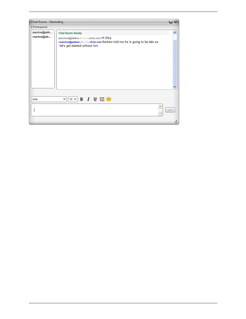 5 viewing the message archive, Viewing the message archive | CounterPath Bria 3.4 for Windows User Guide - Enterprise Deployments User Manual | Page 38 / 90