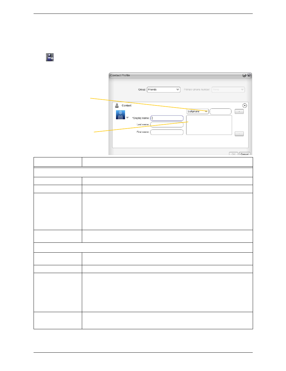 2 managing contacts and groups, Managing contacts and groups, Adding a contact | CounterPath Bria 3.4 for Windows User Guide - Enterprise Deployments User Manual | Page 45 / 90