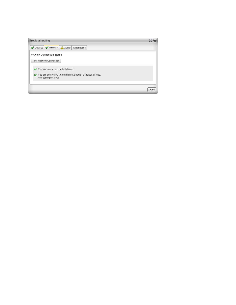Testing the network connection | CounterPath Bria 3.2 for Windows User Guide - Retail Deployments User Manual | Page 90 / 102