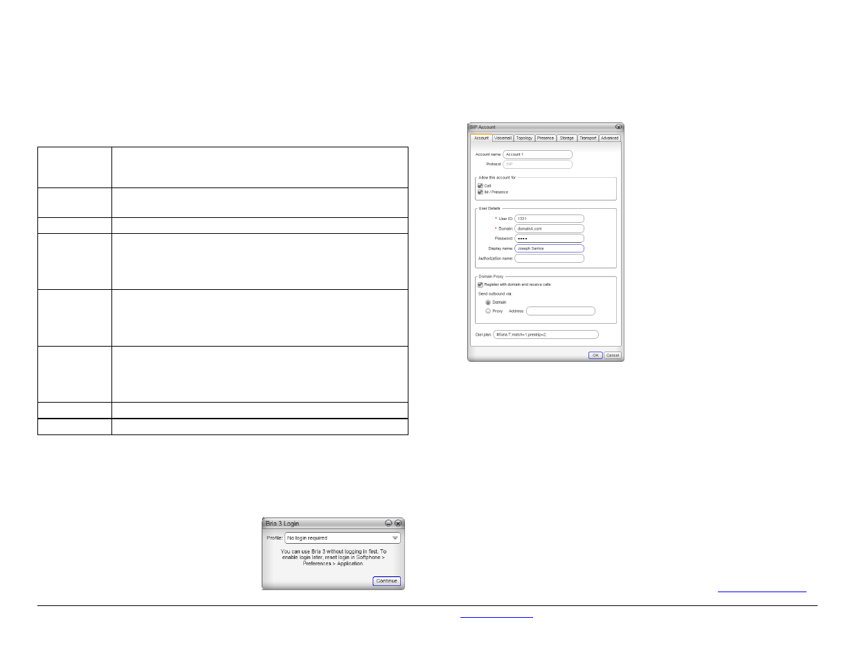 CounterPath Bria 3.2 for Windows Quick Start Guide User Manual | 1 page