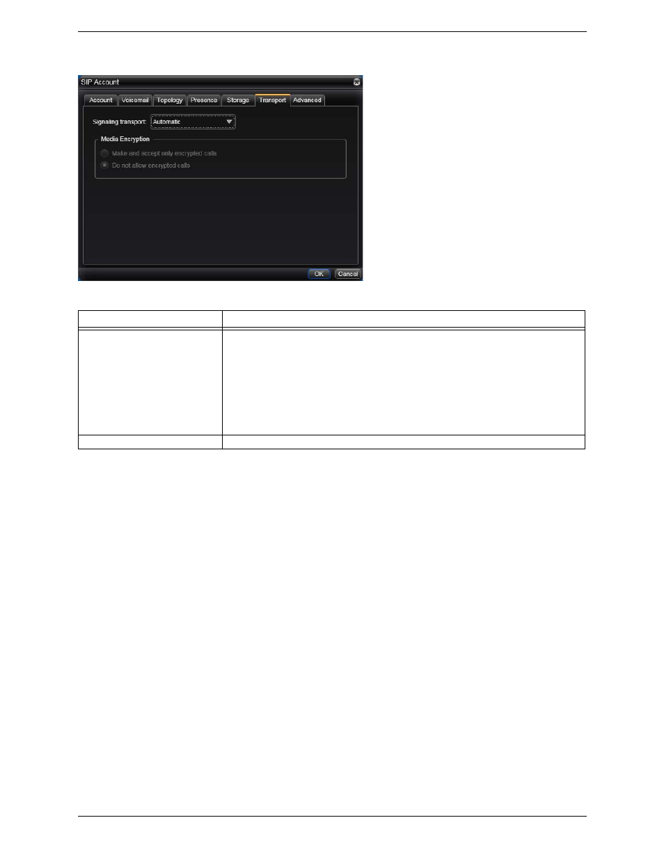 Sip account properties – transport | CounterPath Bria 3.1 for Windows User Guide - Retail Deployments User Manual | Page 64 / 102