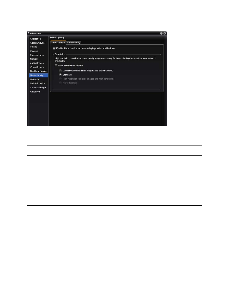 Preferences – media quality | CounterPath Bria 3.1 for Windows User Guide - Retail Deployments User Manual | Page 80 / 102