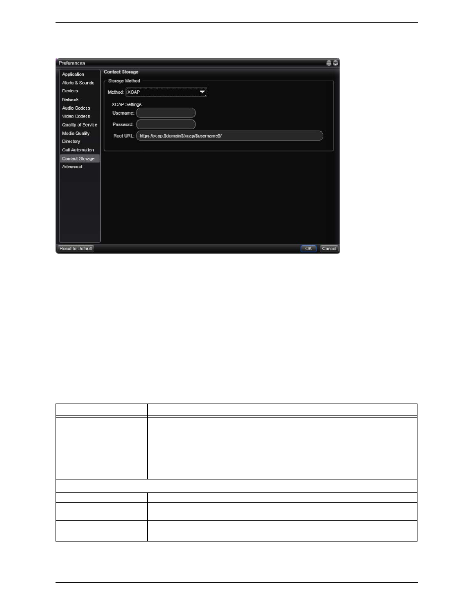 Preferences – contact storage | CounterPath Bria 3.0 for Windows User Guide – Retail Deployments (Revision 2) User Manual | Page 76 / 94