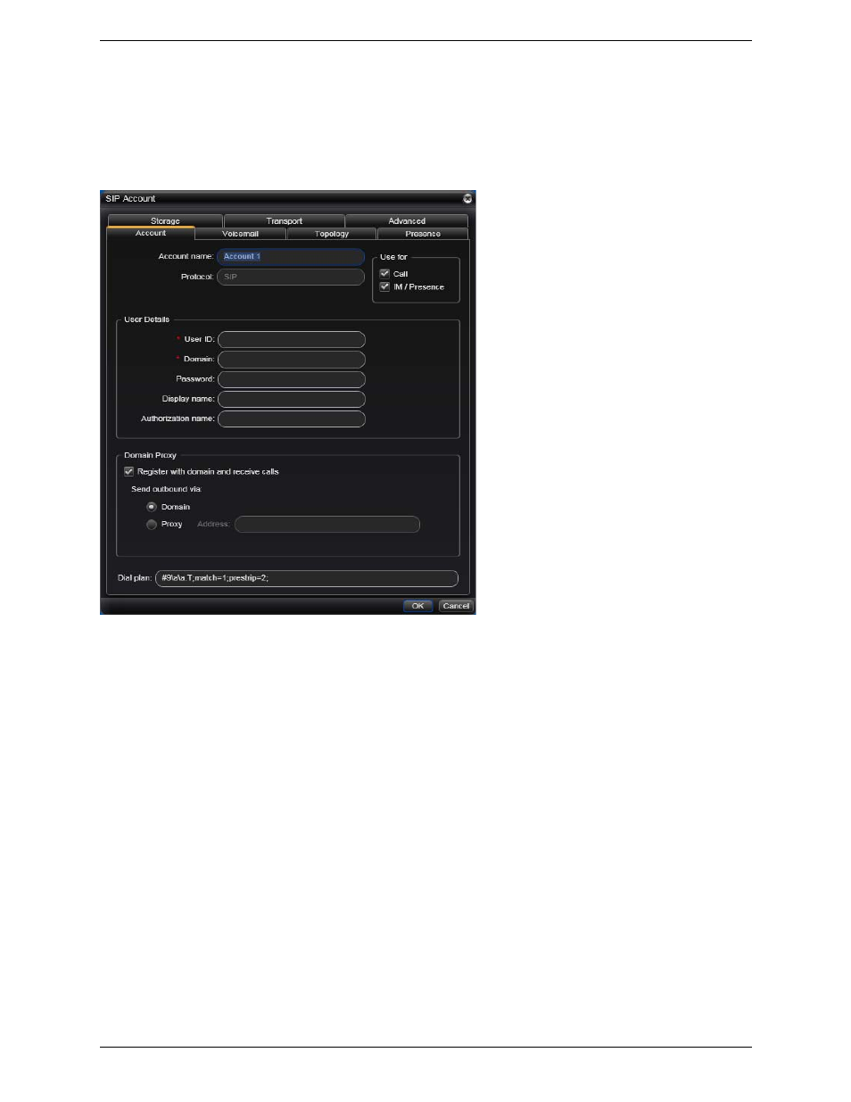 Setting up accounts | CounterPath Bria 3.0 for Windows User Guide – Retail Deployments (Revision 2) User Manual | Page 9 / 94