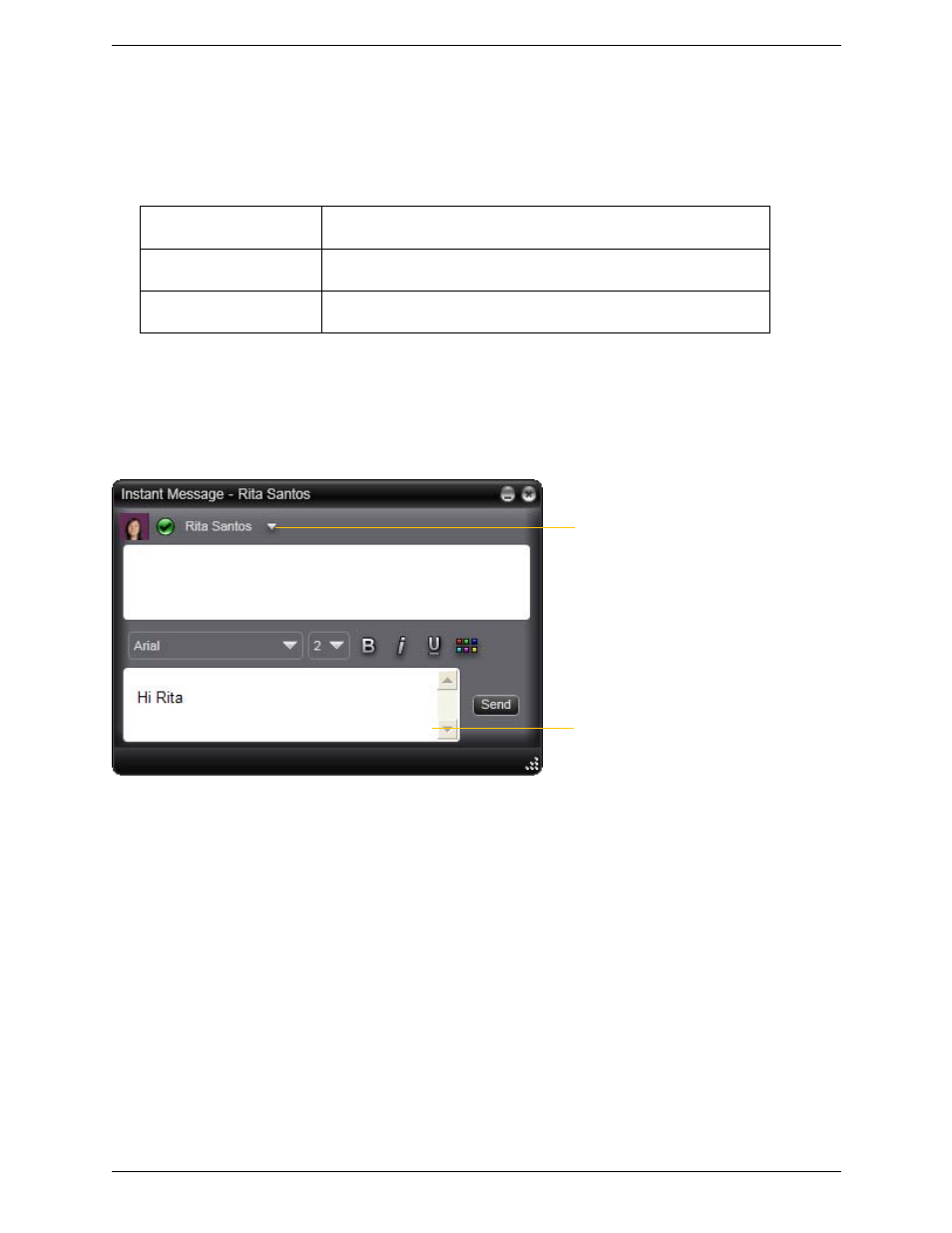 11 instant messaging, Instant messaging, Sending an im | Receiving an im | CounterPath Bria 3.0 for Windows User Guide – Retail Deployments User Manual | Page 29 / 92