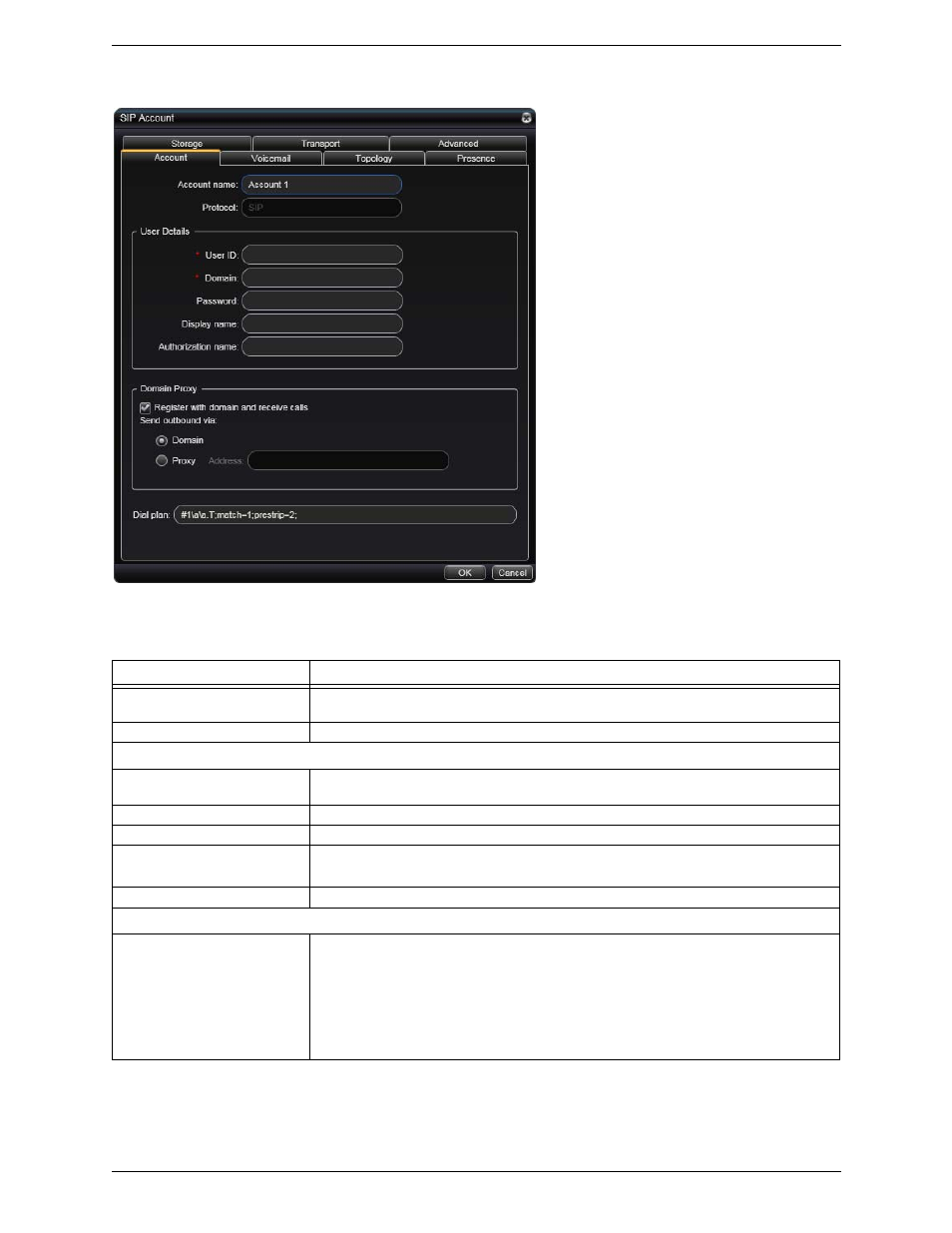 Sip account properties – account | CounterPath Bria 3.0 for Windows User Guide – Retail Deployments User Manual | Page 50 / 92
