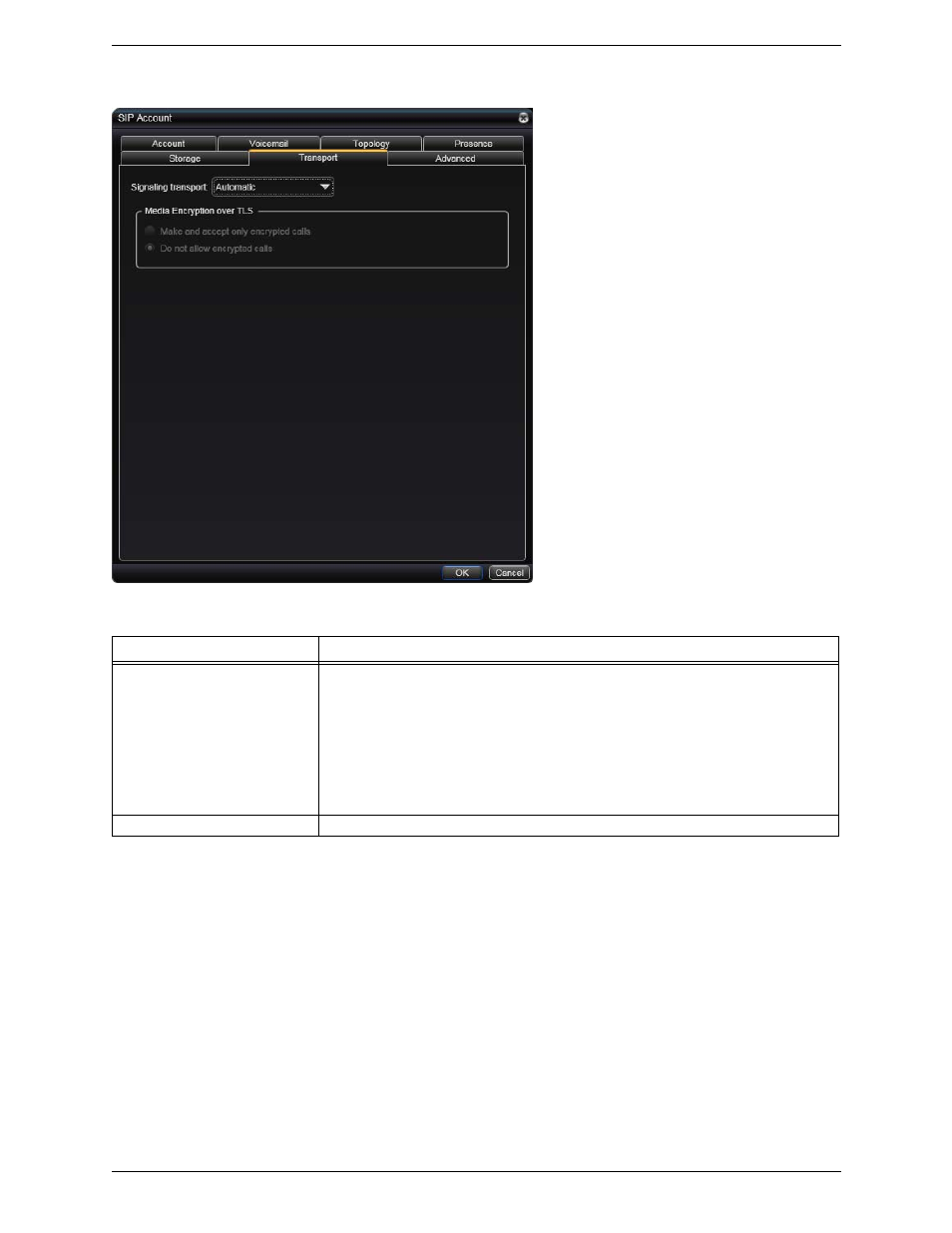 Sip account properties – transport | CounterPath Bria 3.0 for Windows User Guide – Retail Deployments User Manual | Page 57 / 92