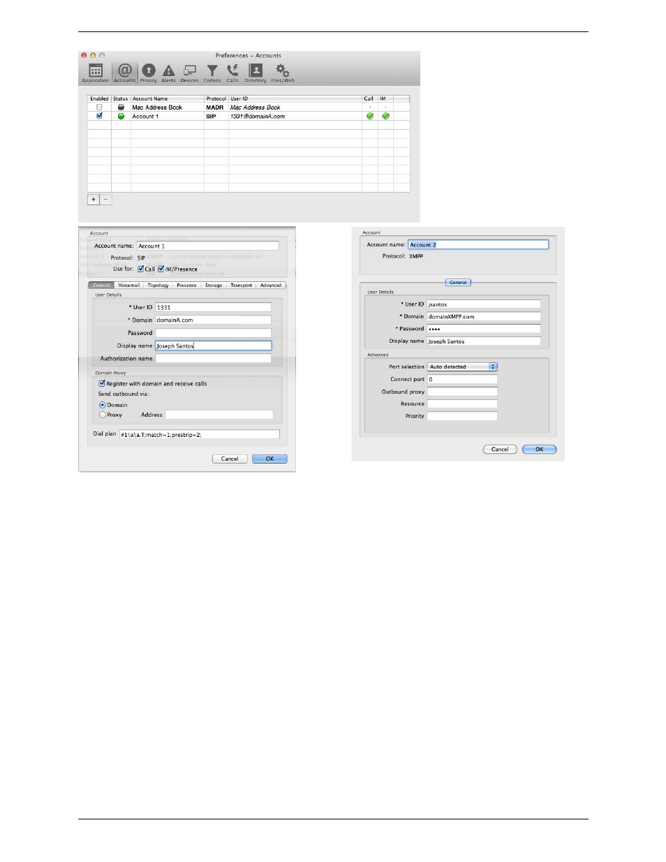 Setting up for voicemail, Populating your contact list | CounterPath Bria 3.5.2 for Mac User Guide - Retail Deployments User Manual | Page 10 / 88