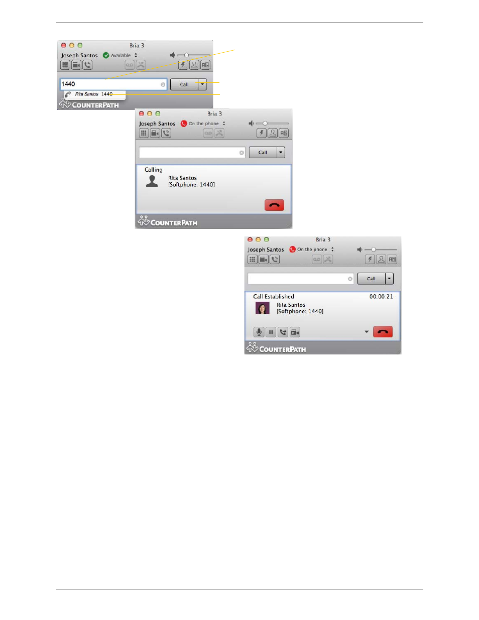 CounterPath Bria 3.5.2 for Mac User Guide - Retail Deployments User Manual | Page 16 / 88