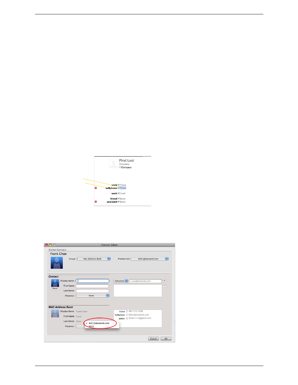 1 populating the contact list, Populating the contact list, Populating from the mac address book | CounterPath Bria 3.4 for Mac User Guide - Retail Deployments User Manual | Page 36 / 90