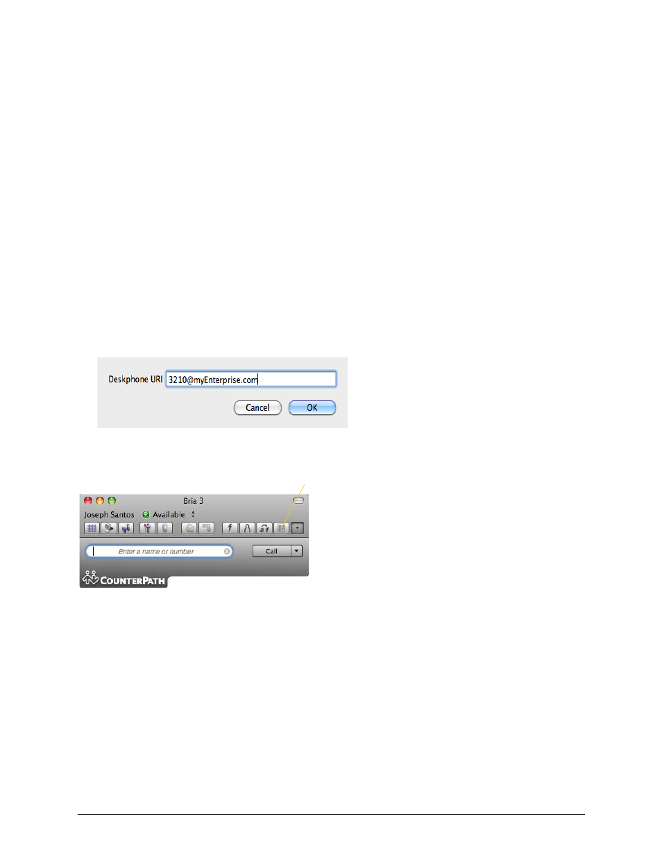 10 working in deskphone mode, Working in deskphone mode | CounterPath Bria 3.3 for Mac User Guide - Enterprise Deployments User Manual | Page 29 / 80