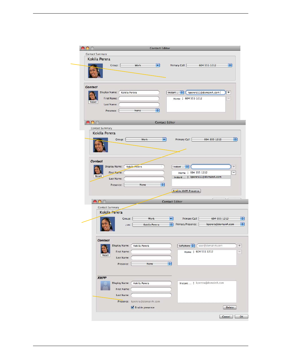 CounterPath Bria 3.3 for Mac User Guide - Enterprise Deployments User Manual | Page 46 / 80