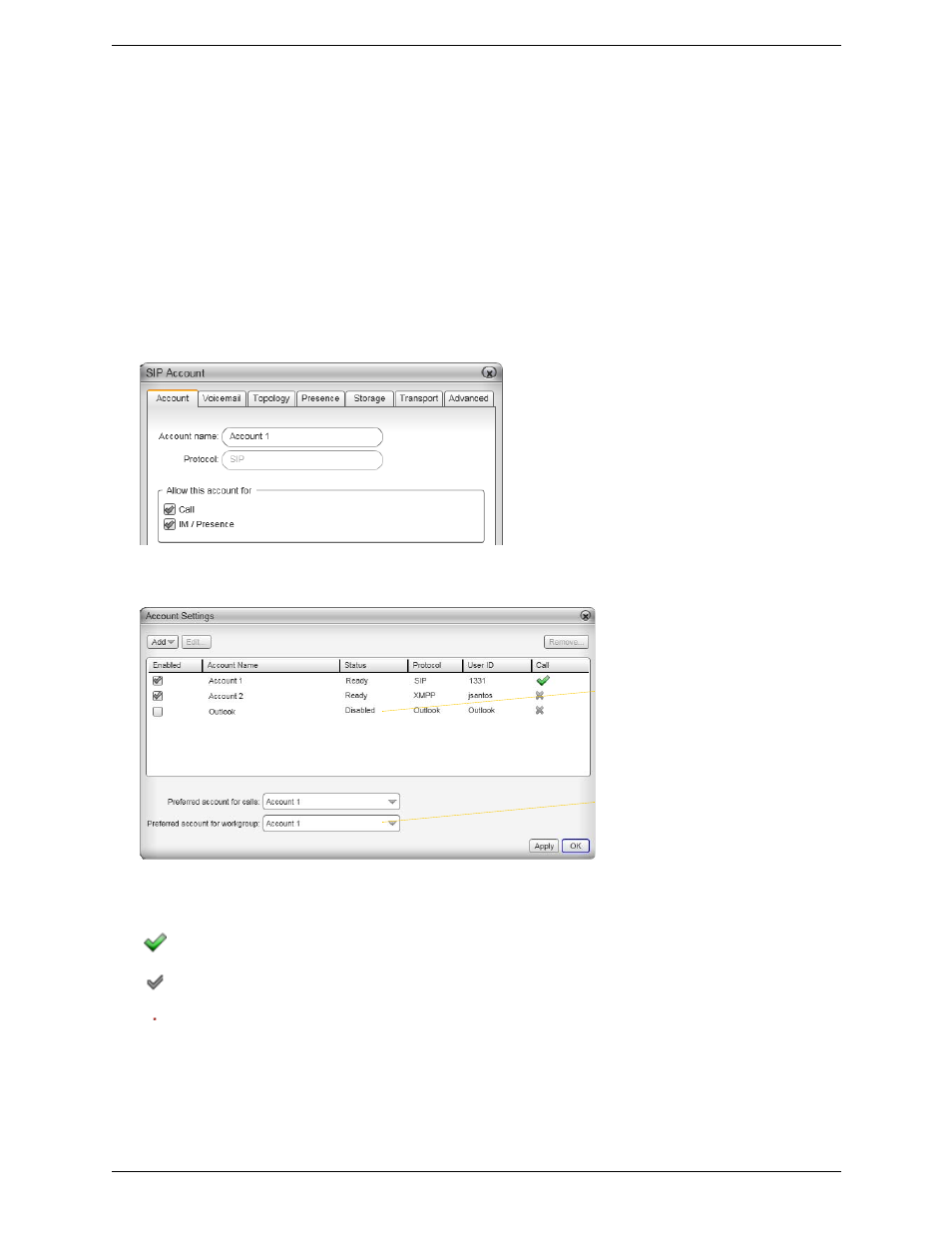 Setting up multiple sip accounts | CounterPath Bria 3.5 Administrator Guide User Manual | Page 17 / 62