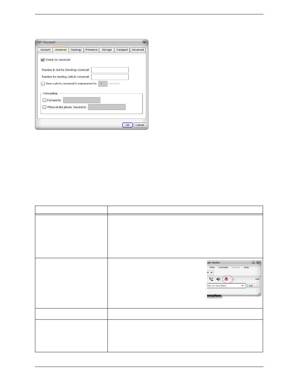 5 sip account properties - voicemail, Sip account properties – voicemail, Icemail accounts | 5 sip account properties – voicemail | CounterPath Bria 3.5 Administrator Guide User Manual | Page 30 / 62