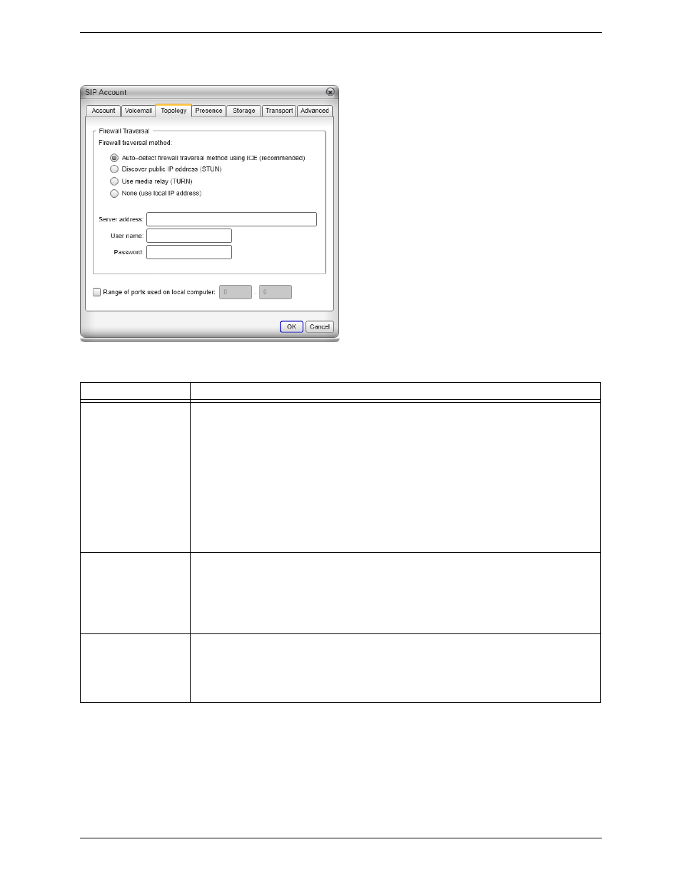 6 sip account properties - topology, Sip account properties – topology, 6 sip account properties – topology | CounterPath Bria 3.5 Administrator Guide User Manual | Page 32 / 62