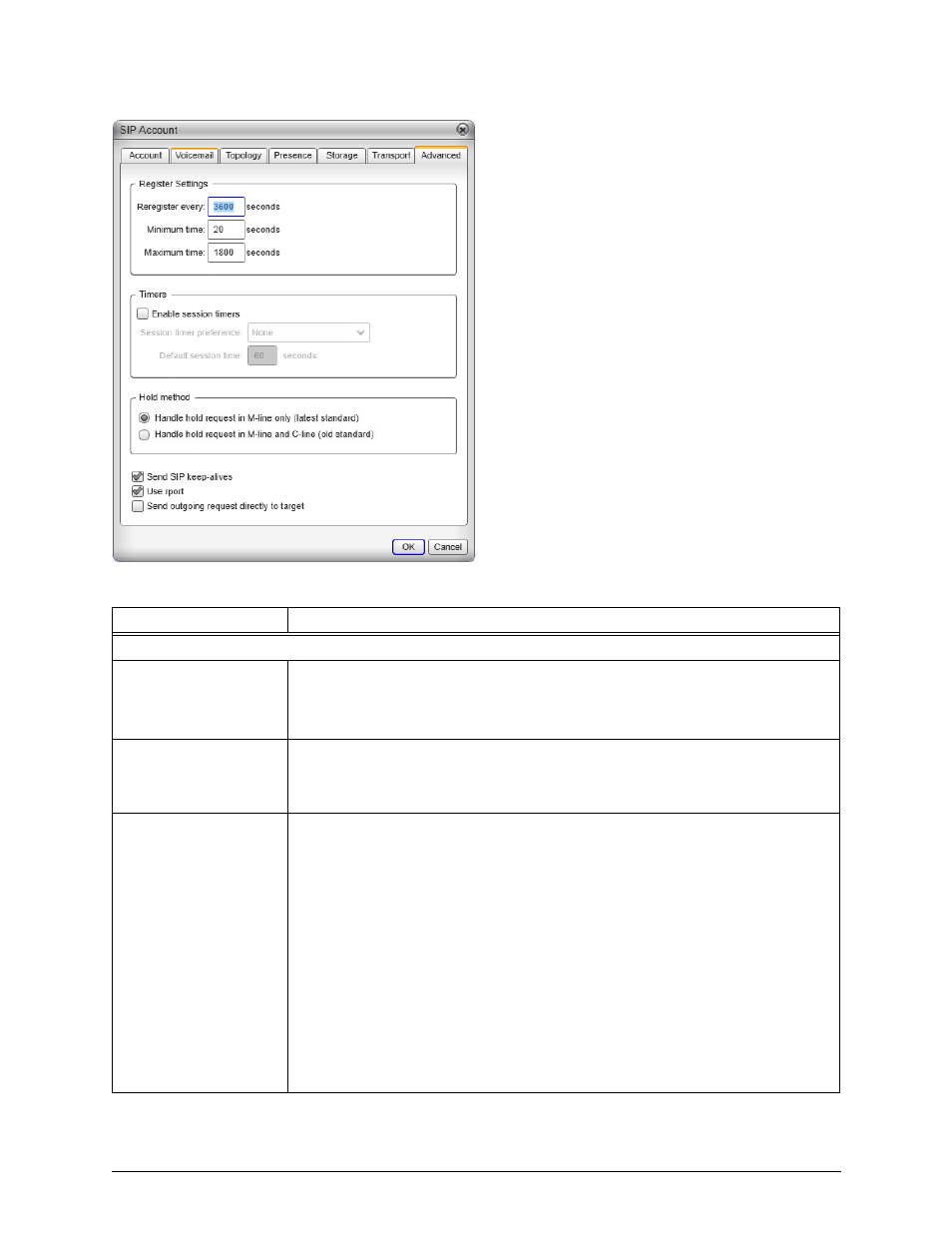 10 sip account properties - advanced, Sip account properties – advanced, 10 sip account properties – advanced | CounterPath Bria 3.5 Administrator Guide User Manual | Page 42 / 62