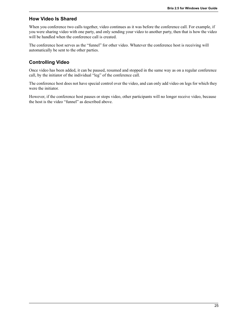 CounterPath Bria 2.5 Windows User Guide User Manual | Page 29 / 96