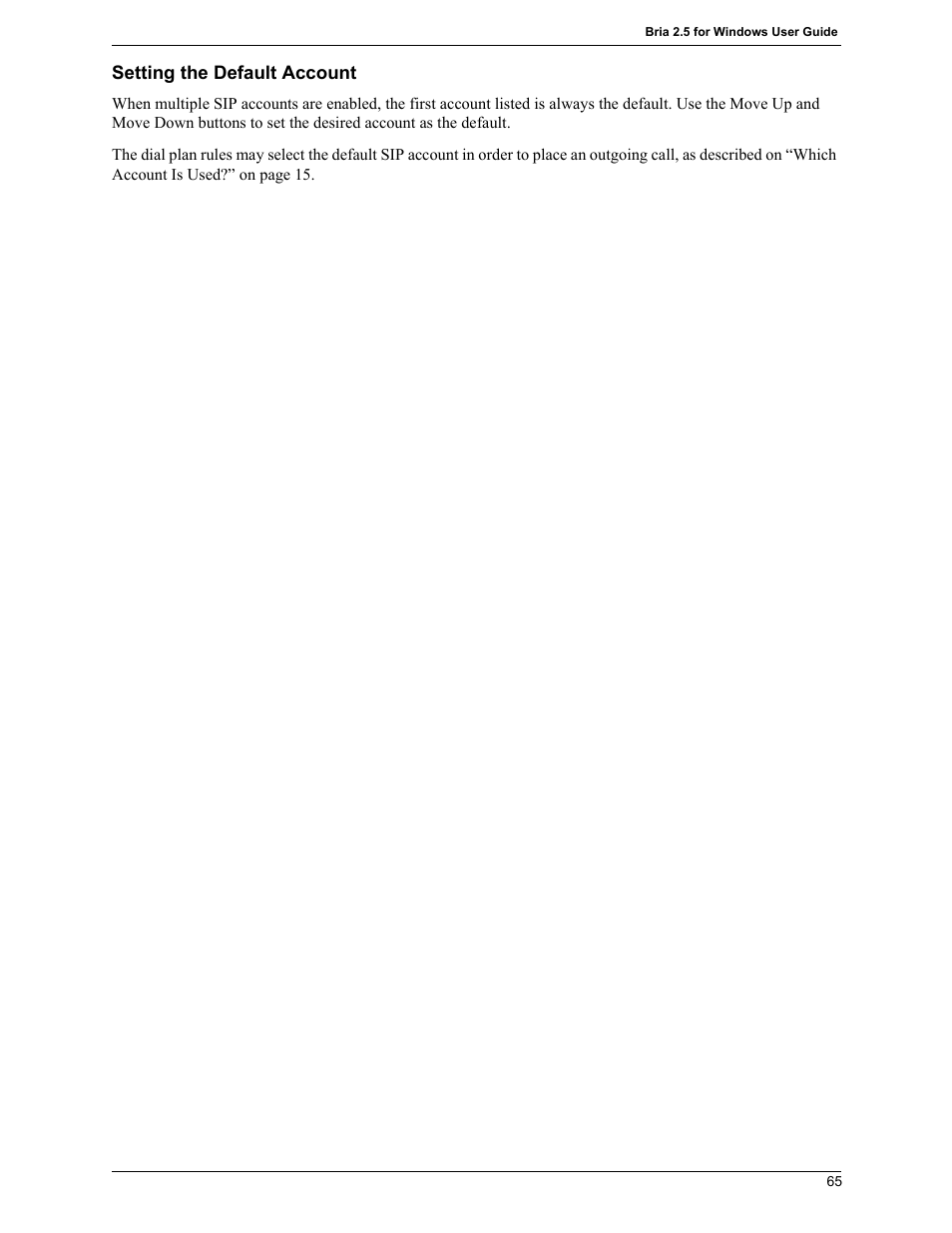 CounterPath Bria 2.5 Windows User Guide User Manual | Page 69 / 96