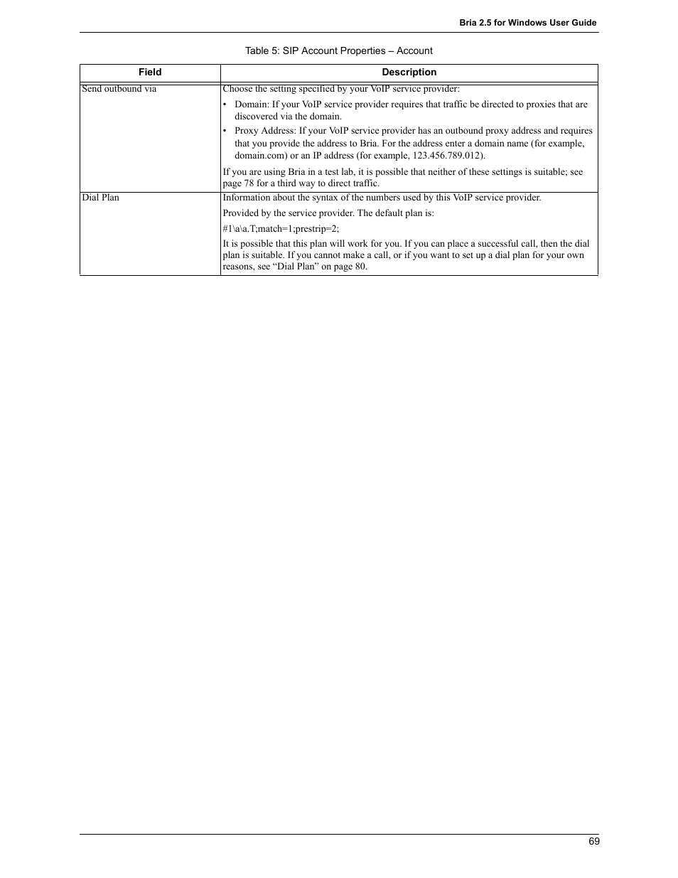 CounterPath Bria 2.5 Windows User Guide User Manual | Page 73 / 96