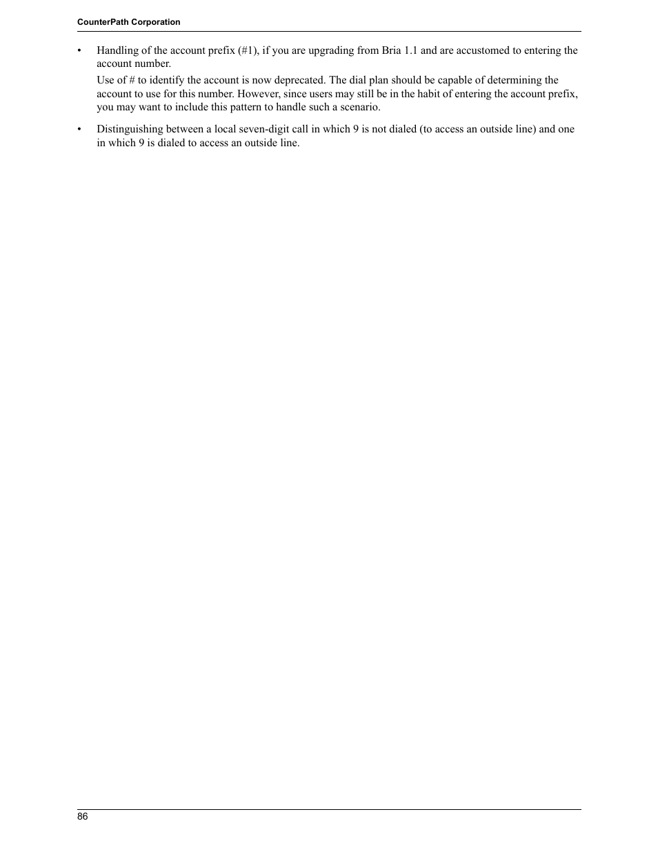 CounterPath Bria 2.5 Windows User Guide User Manual | Page 90 / 96