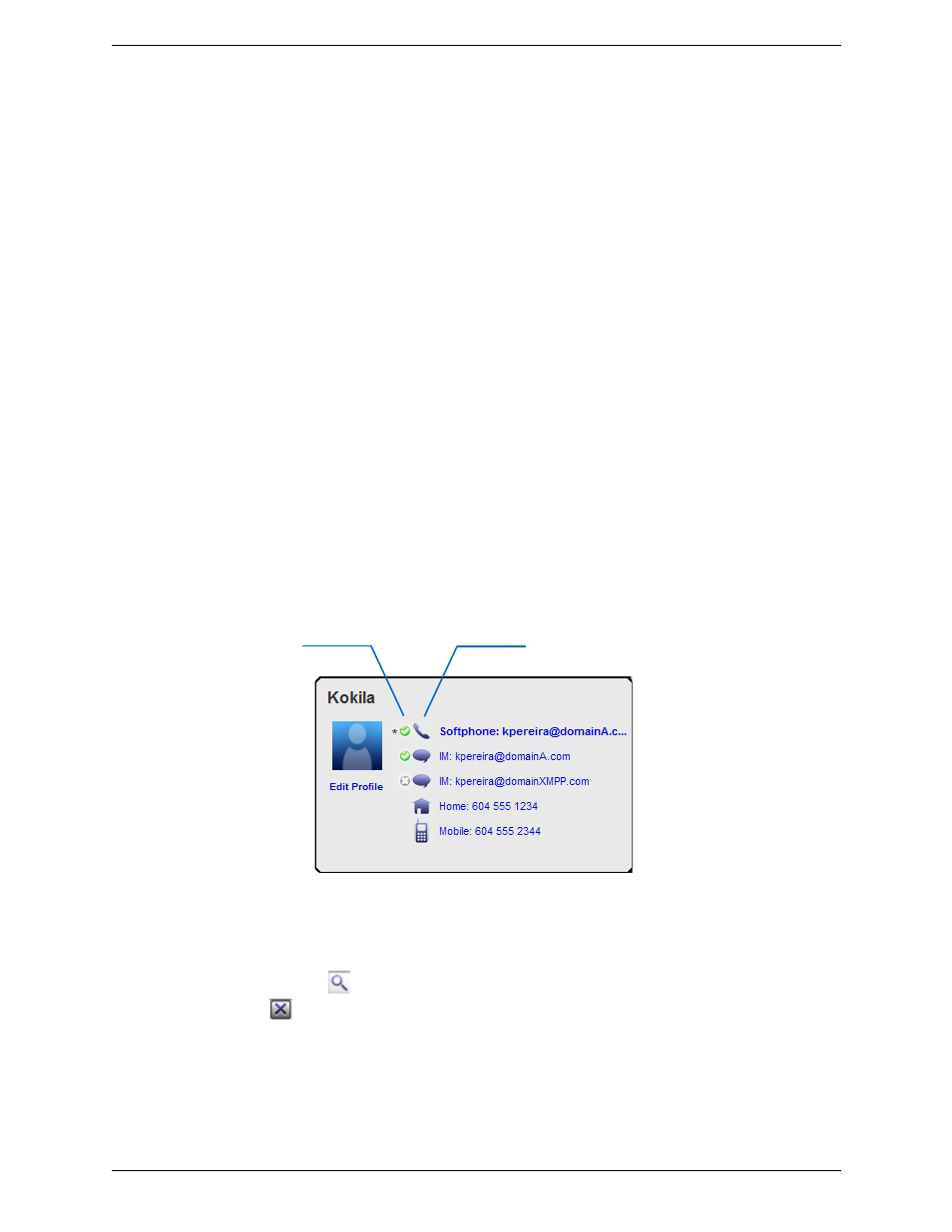 Using contacts | CounterPath Bria Professional 2.4 User Guide User Manual | Page 44 / 72