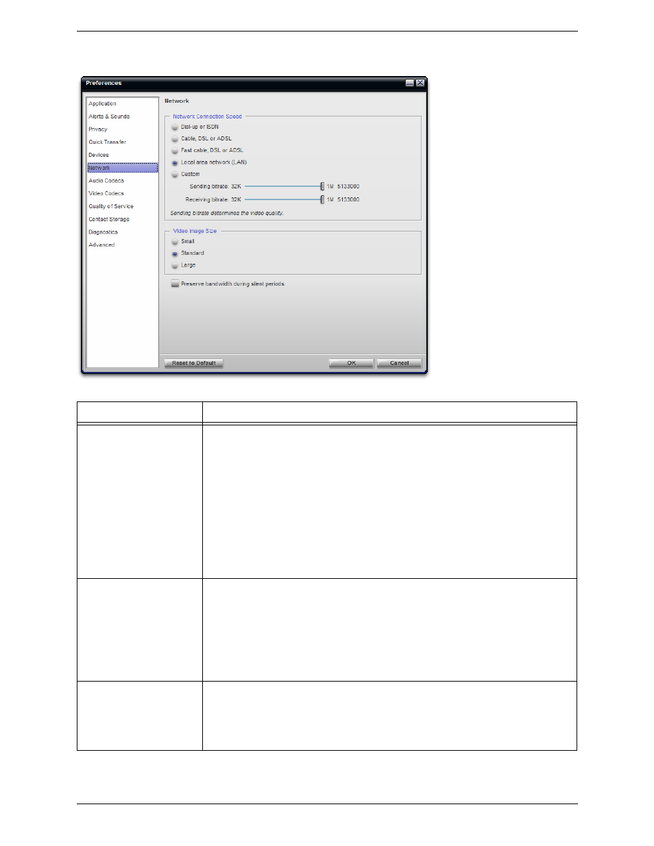 Preferences – network | CounterPath Bria 2.4 User Guide User Manual | Page 60 / 96