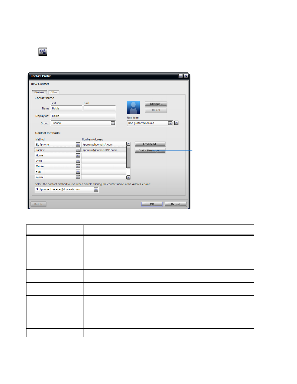 Setting up contacts | CounterPath Bria 2.3 User Guide User Manual | Page 36 / 98