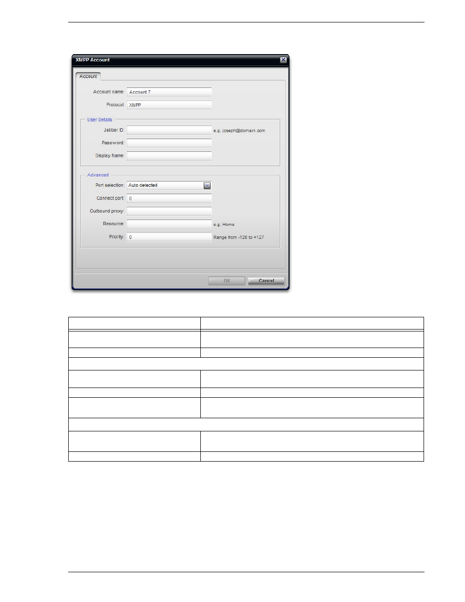 Xmpp account | CounterPath Bria 2.3 User Guide User Manual | Page 69 / 98