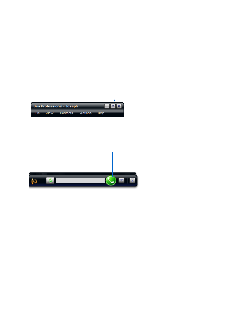 13 email, 14 the deskbar, Email the deskbar | CounterPath Bria Professional 2.3 User Guide User Manual | Page 34 / 68
