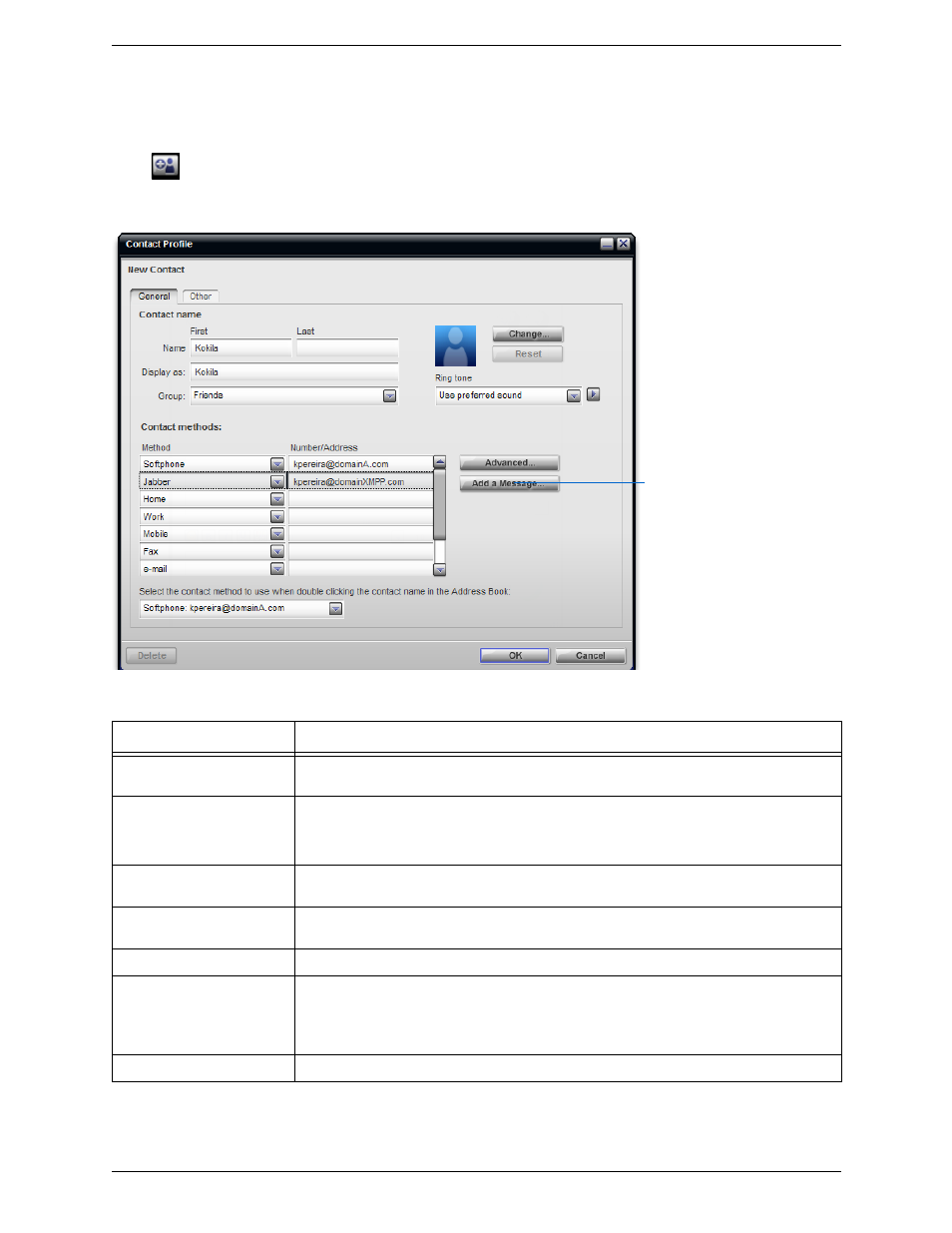 Setting up contacts | CounterPath Bria Professional 2.3 User Guide User Manual | Page 36 / 68