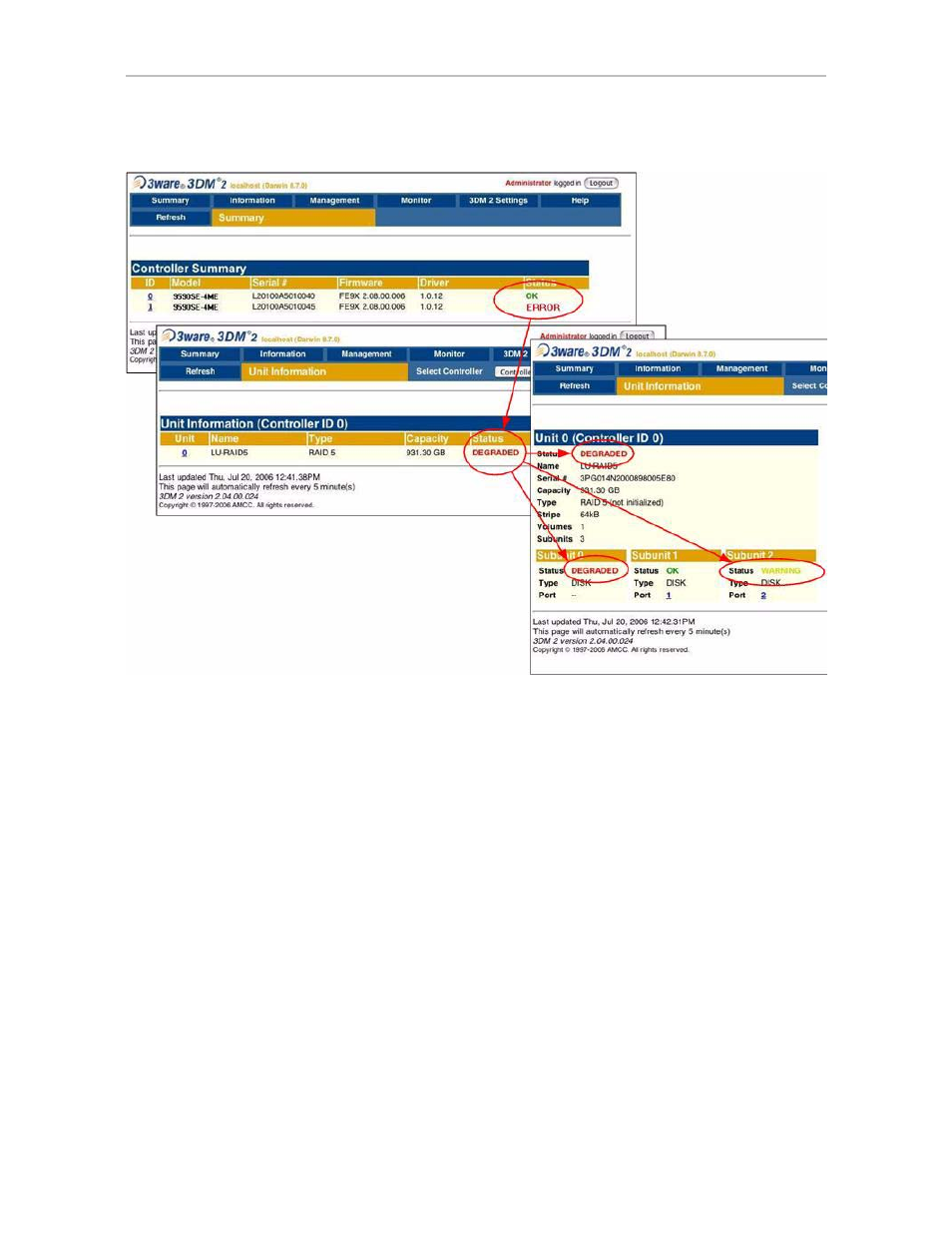 AMCC 3WARE 720-0138-00 User Manual | Page 70 / 170
