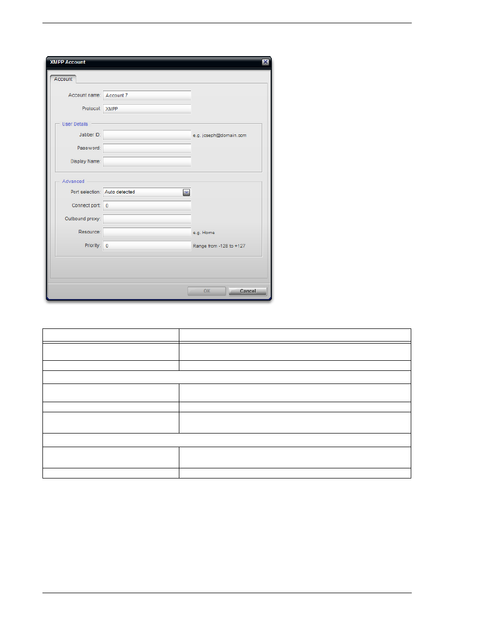 Xmpp account | CounterPath Bria 2.2 User Guide User Manual | Page 68 / 96