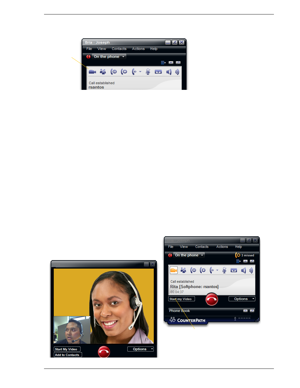 Video | CounterPath Bria 2.1 User Guide User Manual | Page 21 / 90
