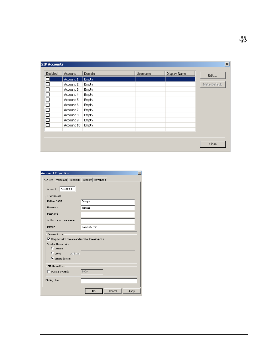 3 configuring bria | CounterPath Bria 2.0 User Guide User Manual | Page 9 / 88