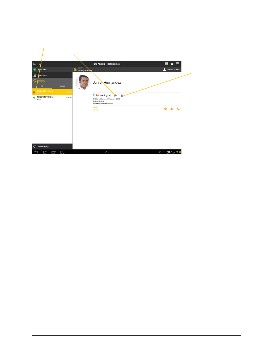 CounterPath Bria Android Tablet Edition 3.1 User Guide User Manual | Page 24 / 74