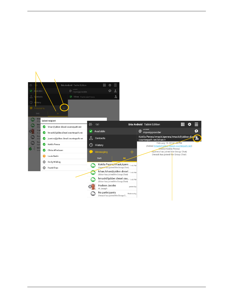 CounterPath Bria Android Tablet Edition 3.1 User Guide User Manual | Page 44 / 74