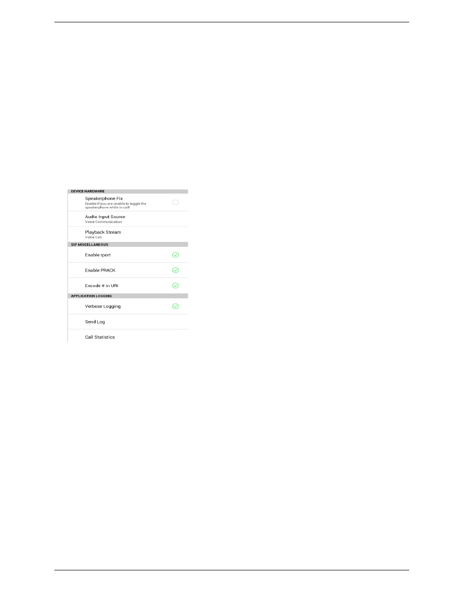 A troubleshooting | CounterPath Bria Android Tablet Edition 3.1 User Guide User Manual | Page 70 / 74
