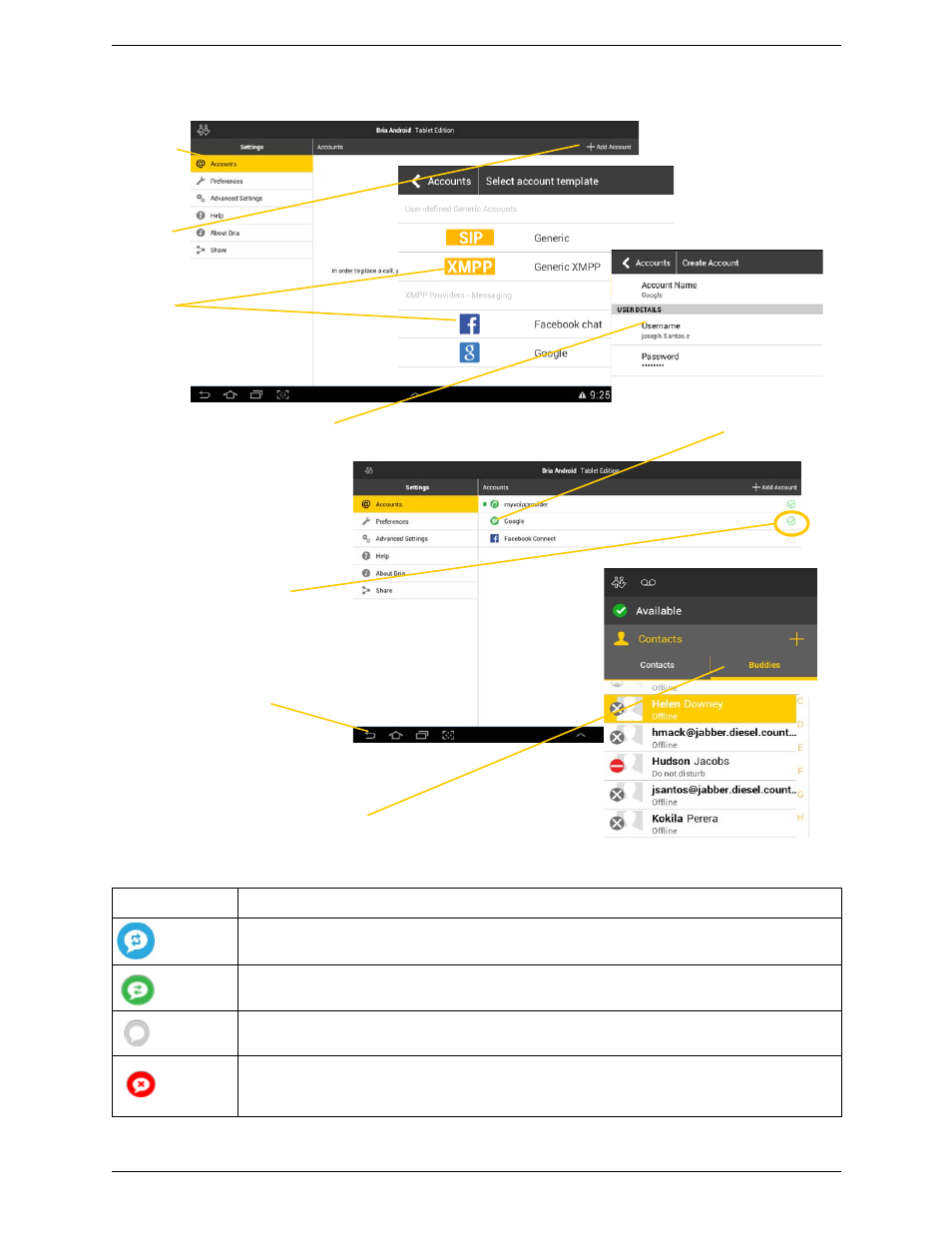 CounterPath Bria Android Tablet Edition 3.0 User Guide User Manual | Page 12 / 70