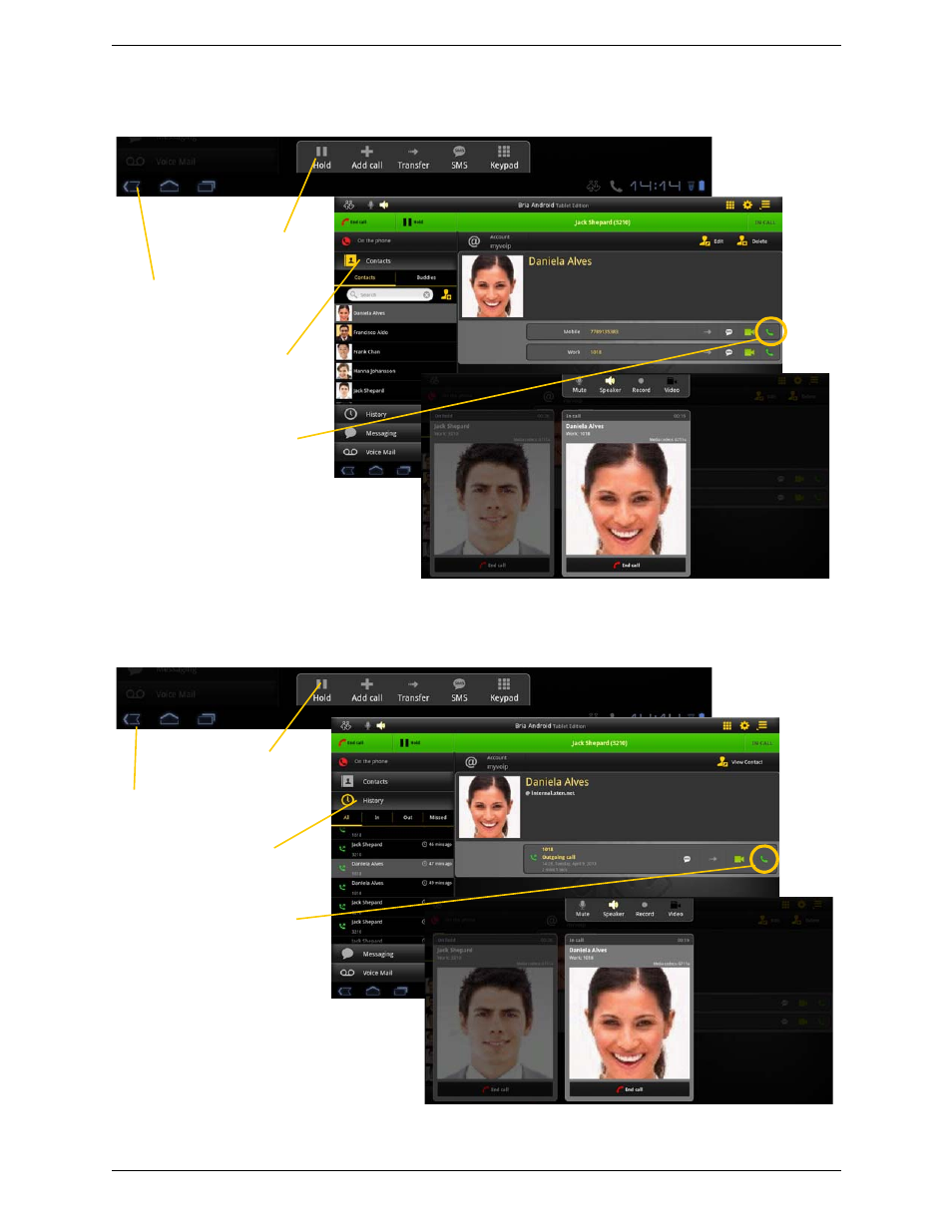 CounterPath Bria Android Tablet Edition 2.3 User Guide User Manual | Page 23 / 60