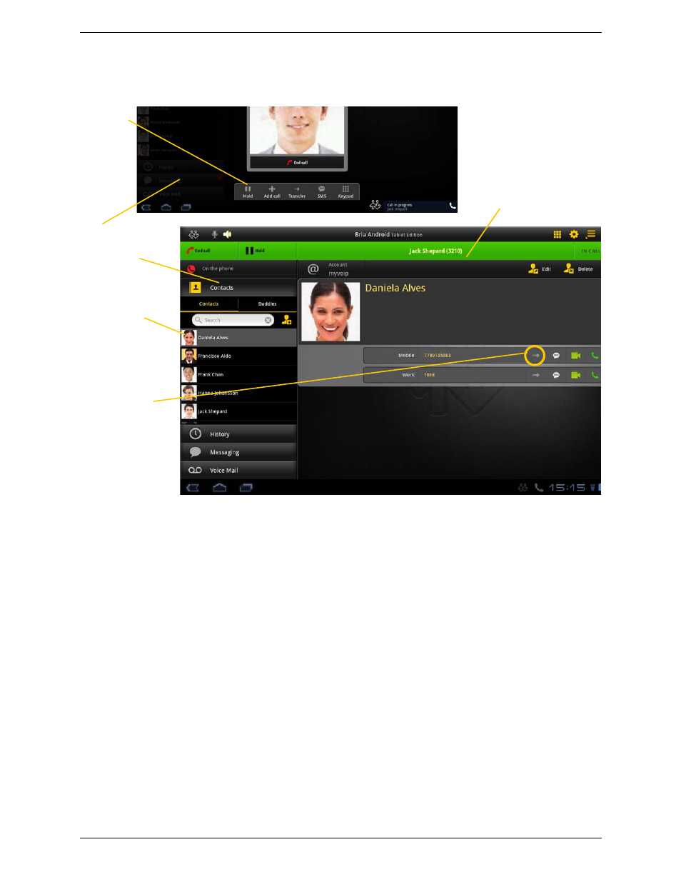 CounterPath Bria Android Tablet Edition 2.3 User Guide User Manual | Page 26 / 60
