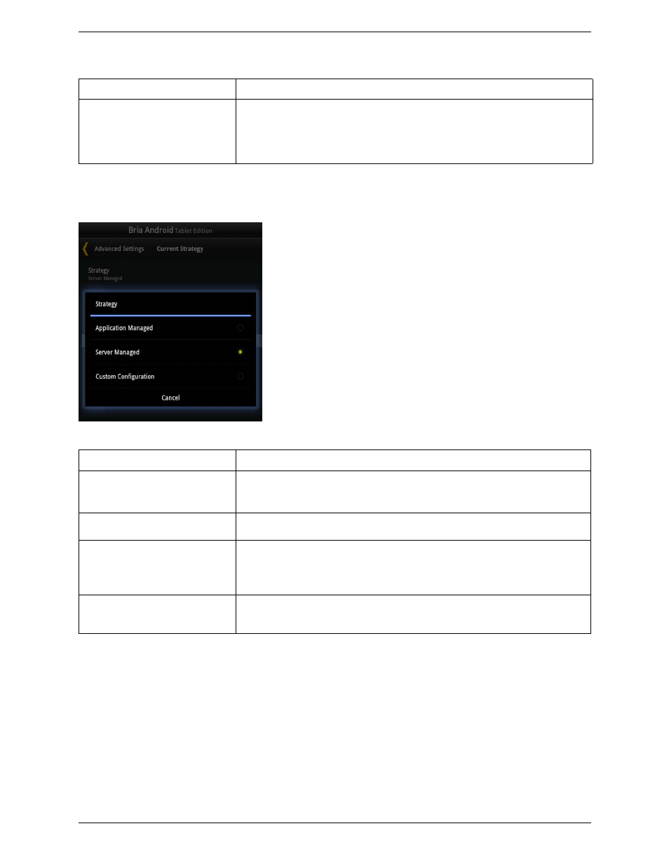 Network traversal strategy | CounterPath Bria Android Tablet Edition 2.3 User Guide User Manual | Page 54 / 60